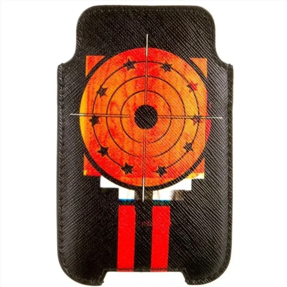 NIB Auc Givenchy Printed Bullseye Coated Canvas Phone Case